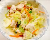 レンジdeチン鶏胸肉と野菜の酒蒸し作り方7写真