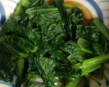 小松菜のお浸し煎り豆和え作り方3写真