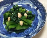 小松菜のお浸し煎り豆和え作り方4写真