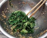 超簡単美味！ かつお菜のゴマ和え☆作り方2写真