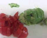 アボカドと卵の炒め物作り方1写真