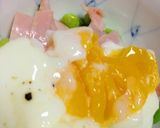 綺麗✨枝豆とハムと温泉卵のサラダ作り方5写真