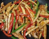 青椒肉絲～肉厚豚もも肉～　作り方6写真