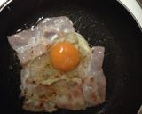 簡単！シンプル！ベーコンエッグ丼作り方2写真