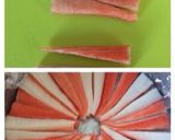 お祝い誕生日おしゃれカニカマサラダケーキ作り方3写真