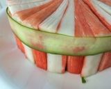 お祝い誕生日おしゃれカニカマサラダケーキ作り方11写真