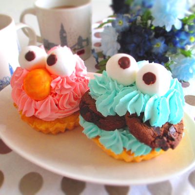 モンスターカップケーキ☆ モンスターカップケーキ 4,800ウォン～ | 今日、なに食べる？(2016-04