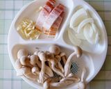 冬食材＊法連草できのこパスタ　オイル系作り方2写真