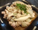 鶏もも肉とエリンギのバターポン酢炒め作り方8写真