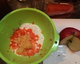 離乳食後期 りんごと人参の蒸しパン作り方1写真