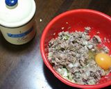 鯖缶で☆楽チンハンバーグおろしポン酢添え作り方2写真