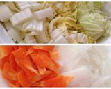 丼にも♪鶏肉と白菜のトロトロしょうが煮作り方1写真
