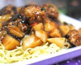☆ピーナツ入り肉団子のあんかけ焼きそば☆作り方7写真