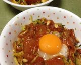 安旨♪サメとアボカドのユッケ丼作り方5写真