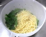 菜の花と鶏肉のペペロンチーノ！春パスタ♪作り方12写真