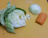 福井B級さばえドッグ風そば飯＠マルチャン作り方1写真