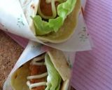 ランチにいかが？くるっ簡単ラップサンド❁作り方7写真