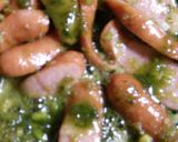 ポテトとウィンナーのバジルチーズパスタ作り方4写真