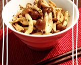 激旨☆しめじのバタポン炒め青のり風味作り方3写真
