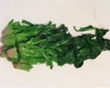 ほうれん草と豚ひき肉のどんぶり作り方1写真