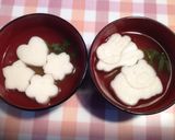 ♡お花や動物はんぺんの味噌汁&お吸い物♪作り方4写真