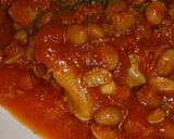 節分豆の残りで☆鶏肉の大豆トマト煮込み作り方3写真