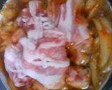豚ばら肉と玉葱のピリ辛丼作り方7写真