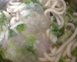 簡単♪白だしで豚みぞれ柚子胡椒うどん作り方4写真