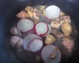 鶏肉とラデイッシュのオイルパスタ作り方3写真