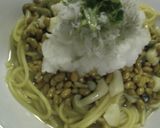 納豆しめじしらすのおろしスパゲティ作り方5写真