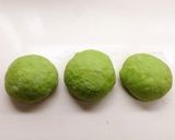 パウンド型で焼く 簡単 抹茶山型パン作り方1写真