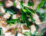 中華風ニラ豆腐作り方5写真