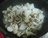 オッサンの肉野菜炒め白だし餡かけ作り方2写真