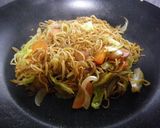 鶏もつ焼きそば作り方1写真