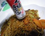 鶏もつ焼きそば作り方4写真
