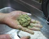 餃子の余った種をアレンジ焼き～ニラ饅頭風作り方3写真