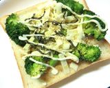 ブロッコリーのダシダ塩昆布トースト作り方3写真