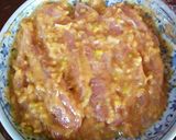 ＊ ささみのピリ辛ネギ味噌漬け焼き ＊作り方3写真