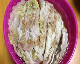レンジで５分！豚と白菜のミルフィーユ鍋作り方4写真