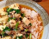 ニラ&椎茸いっぱい麻婆豆腐作り方6写真