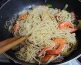 鍋セットで簡単♪豪華海鮮塩焼きそば作り方4写真