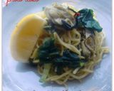＊牡蠣と広島菜の塩レモン焼きそば＊作り方6写真