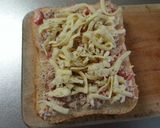 ツナとカニカマチーズのトースト作り方3写真