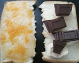 杏ジャム＋チョコ＋マシュマロでトースト♪作り方2写真