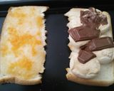 杏ジャム＋チョコ＋マシュマロでトースト♪作り方3写真