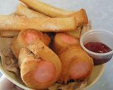 カリカリ魚肉フランク　ロールパン♪作り方6写真