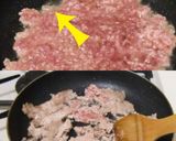 豚ひき肉のゴロゴロそぼろとふんわり卵丼作り方2写真
