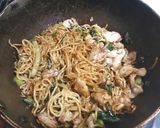 広島菜ちりめん焼きそば～つけ麺スタイル～作り方4写真