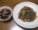 広島菜ちりめん焼きそば～つけ麺スタイル～作り方5写真