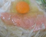 鮭と白菜と卵入り味噌煮込みうどん作り方11写真